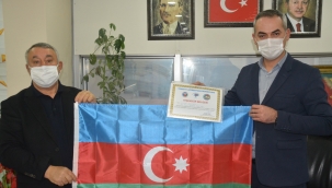 SERDAR ÜNSAL'DAN AK PARTİ MERKEZ İLÇE BAŞKANINA TEŞEKKÜR BELGESİ 