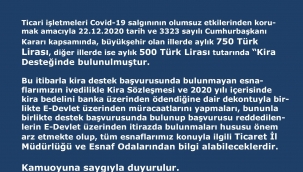 KİRA DESTEĞİNDEN FAYDALANIN