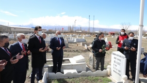 ŞEHİTLER ZİYARET EDİLİP FİDAN DİKİLDİ