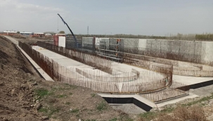 "Atık Su Arıtma Tesisi" inşaatının %35'i tamamlandı.