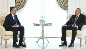 MİLLÎ EĞİTİM BAKANI SELÇUK, AZERBAYCAN CUMHURBAŞKANI ALİYEV'İ ZİYARET ETTİ 
