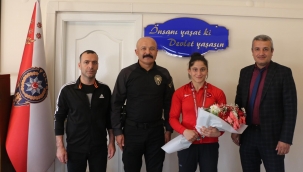 EMNİYET MÜDÜRÜMÜZ DR. OĞUZHAN YONCA ÖZLEM YILDIZ'I MAKAMINDA AĞIRLADI