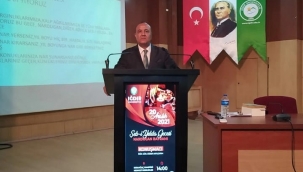 SÖZER AKYILDIRIM, ŞEB-İ YELDA GECESİ KONULU BİR KONFERANS VERDİ.