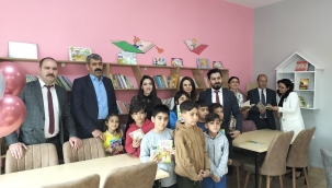 KURTULUŞ İLKOKULUNDA KÜTÜPHANE  AÇILDI