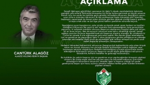 Alagöz Holding Iğdır FK Başkanı Cantürk ALAGÖZ,"Takımımız başarıyı yakalayacaktır"