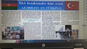 NAHÇİVAN'DA YAYIN YAPAN ŞARK KAPISI GAZETESİ DEPREME GENİŞ YER VERDİ