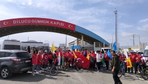 Iğdır da Şehitler için 22 km pedal çevirdiler