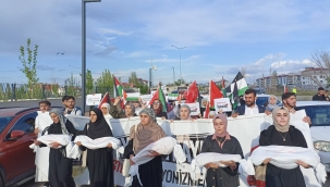     Iğdır Üniversitesi öğrenci ve Akademisyenleri Filistin için yürüdü.   