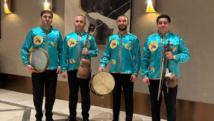 "Vətən" muğam qrupu Daşkənddə Qoşulmama Hərəkatının Parlament Şəbəkəsinin qarşısında konsert proqramı ilə çıxış ediblər