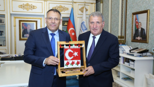 Rektör Gürel'den Azerbaycan Milli İlimler Akademisine Ziyaret