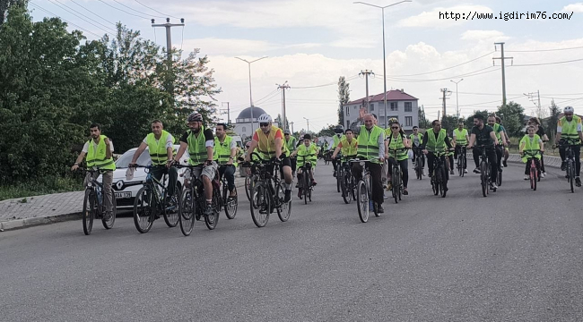 Iğdır'da Sağlık İçin Pedal Çevirdiler