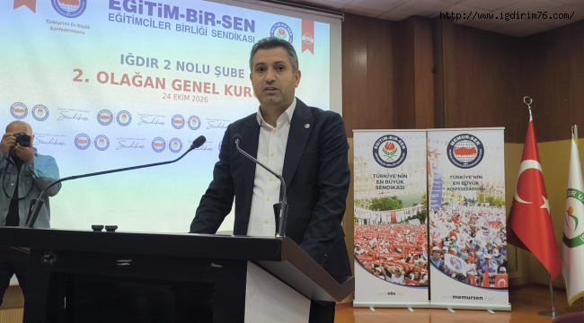  Eğitim-Bir-Sen (Iğdır 2 No'lu Şube) Servet Türkan,Yeniden Başkan Seçildi.