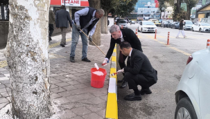 VALİLİK ÖNÜ BOYANDI