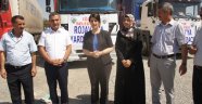 Iğdır Belediyesinden Rojava'ya 4 tır gıda yardımı	