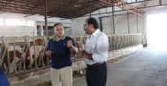 İL GIDA TARIM VE HAYVANCILIK MÜDÜRÜ ÖZKAN YOLCU ÇİFTLİK ZİYARETİNDE 