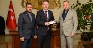 İŞ ADAMI KEMAL ÇAĞLAR VALİMİZİ ZİYARET ETTİ