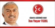 İSA YAŞAR TEZEL MHP'DEN ADAY ADAYI OLDU. 
