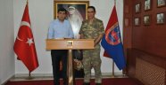 Rektör Alma, İl Jandarma Alay Komutanı Kurmay Albay Kahraman Dikmen'i ziyaret etti