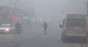 Iğdır da sisli hava uçak seferlerini iptal ettirdi